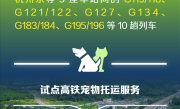 宠物猫狗能坐高铁了！铁路12306推出宠物托运功能：将在这些车次试点！