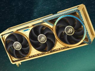 用了6.5克真黄金！华硕推出ROG RTX 5080 Dhahab显卡：外观同样奢华！