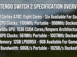 Switch 2完整频率确认！主机模式下CPU 998MHz、GPU 1007MHz！