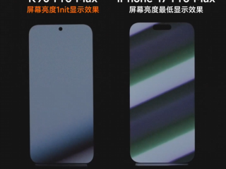 卢伟冰晒REDMI K90 Pro Max与iPhone 17 Pro Max屏幕对比：护眼碾压!