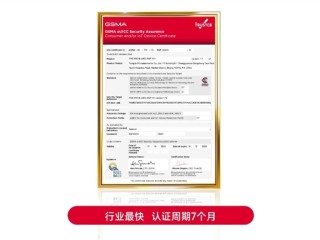 首款海外商用手机eSIM中国芯!紫光同芯TMC-E9系列斩获GSMA eSA认证!