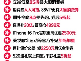 天猫618今天开启！更简单更便宜 85折起叠大额消费券！